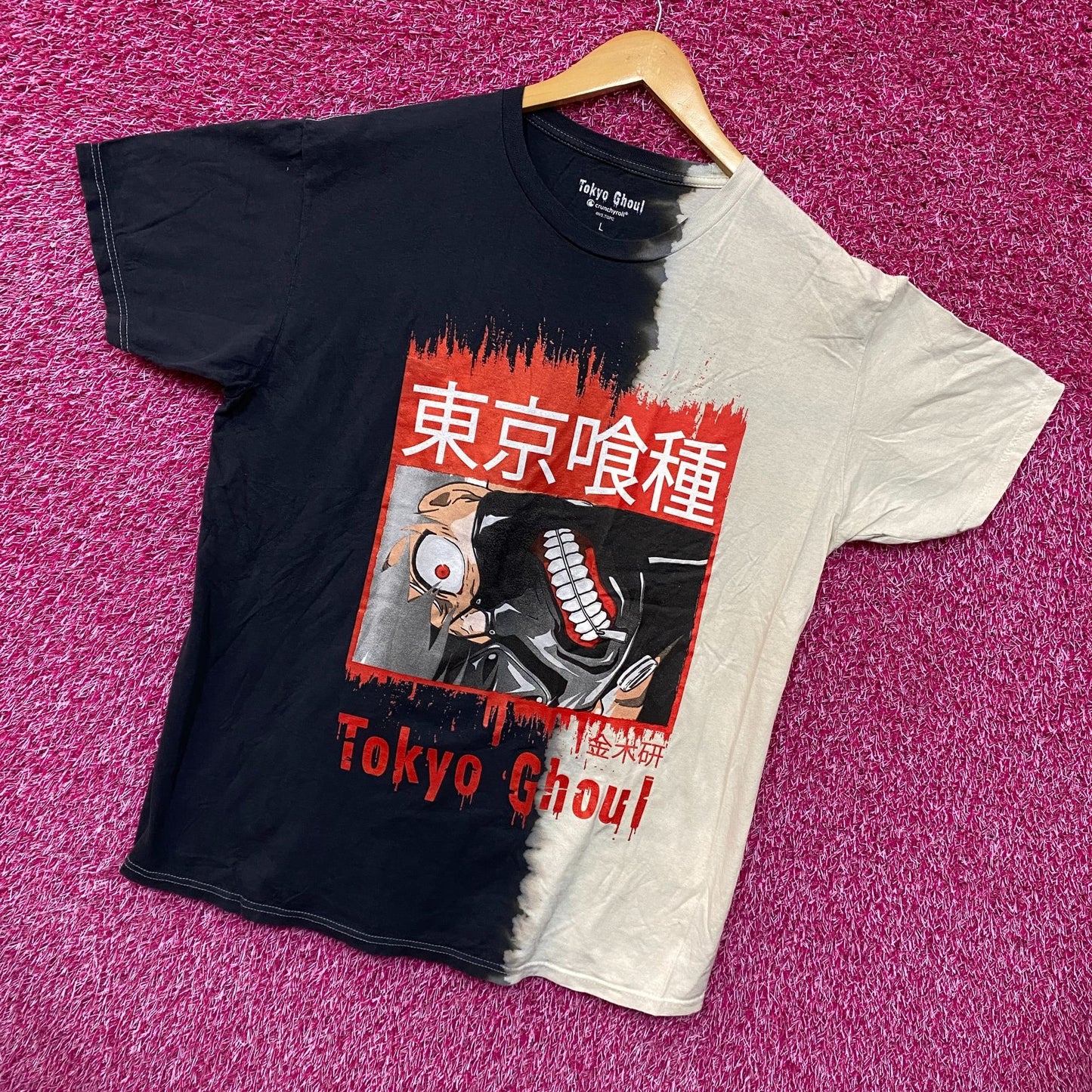 Tokyo Ghoul Ken Kaneki Anime Crunchyroll Split Dye L