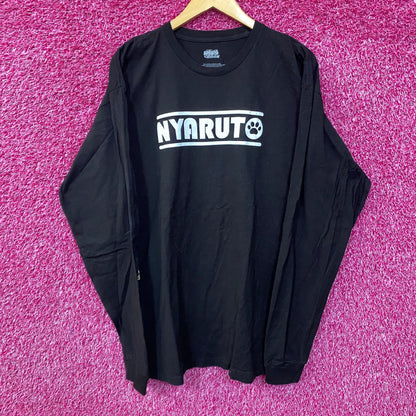 Naruto Shippuden Nyaruto Cat Paw Long Sleeve T-Shirt 2XL