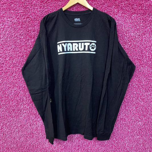Naruto Shippuden Nyaruto Cat Paw Long Sleeve T-Shirt 2XL