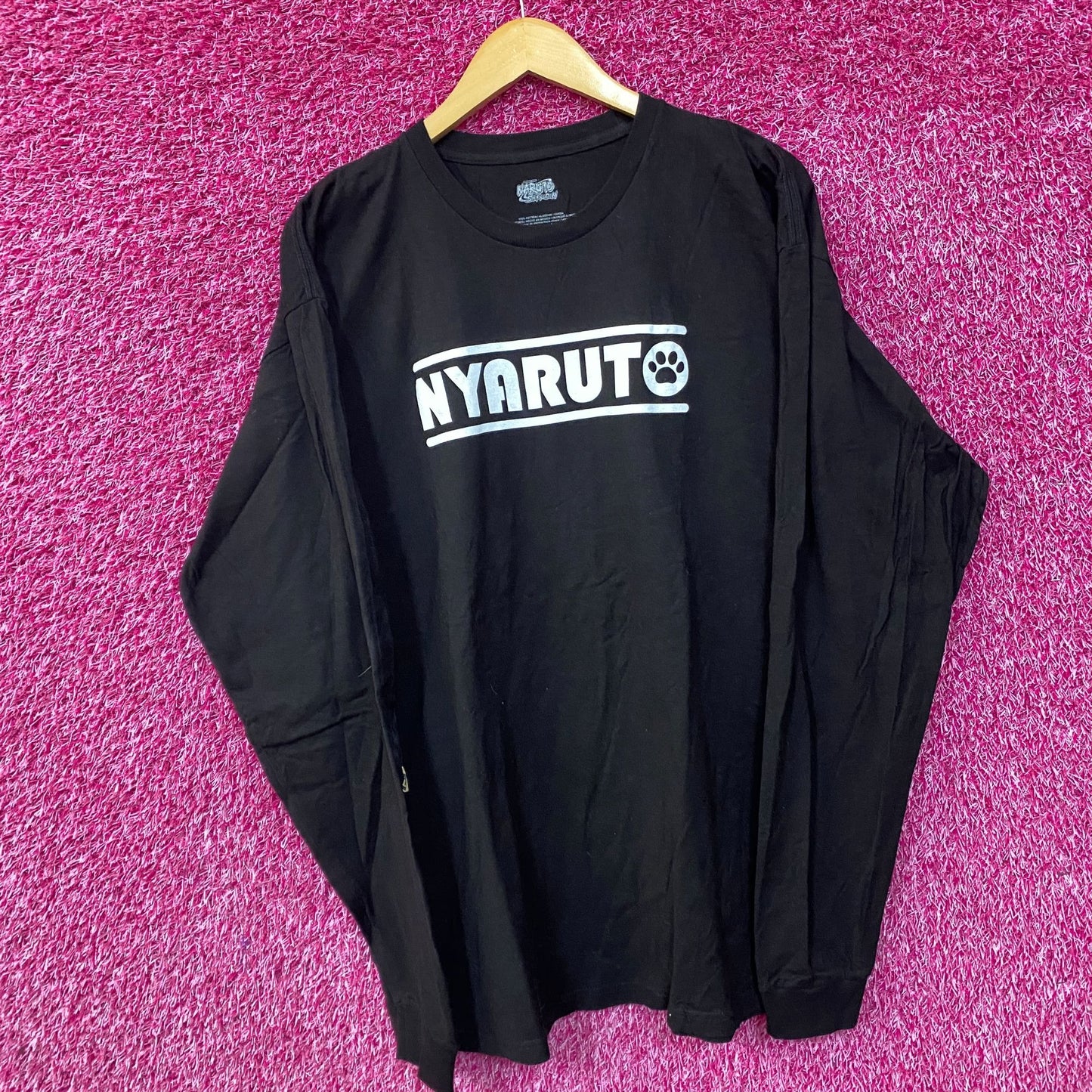 Naruto Shippuden Nyaruto Cat Paw Long Sleeve T-Shirt 2XL