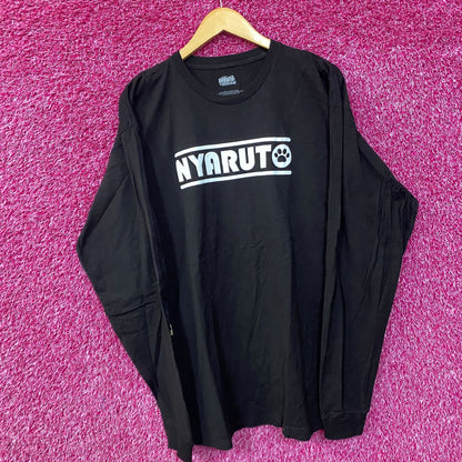 Naruto Shippuden Nyaruto Cat Paw Long Sleeve T-Shirt 2XL