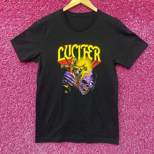 Lucifer Crucifix I Burn For You T-Shirt medium