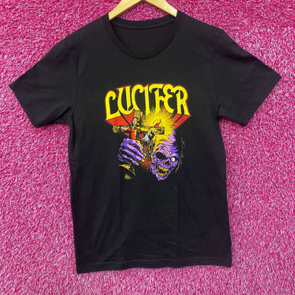 Lucifer Crucifix I Burn For You T-Shirt medium
