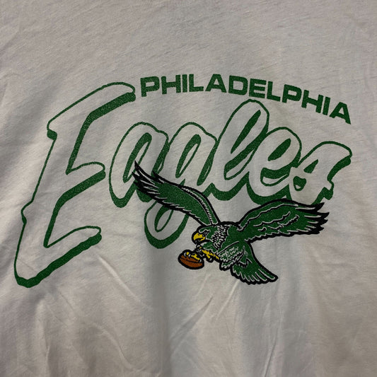 Junk Food Clothing NFL Philadelphia Eagles Touchdown Long Sleeve Cropped T-Shirt XS