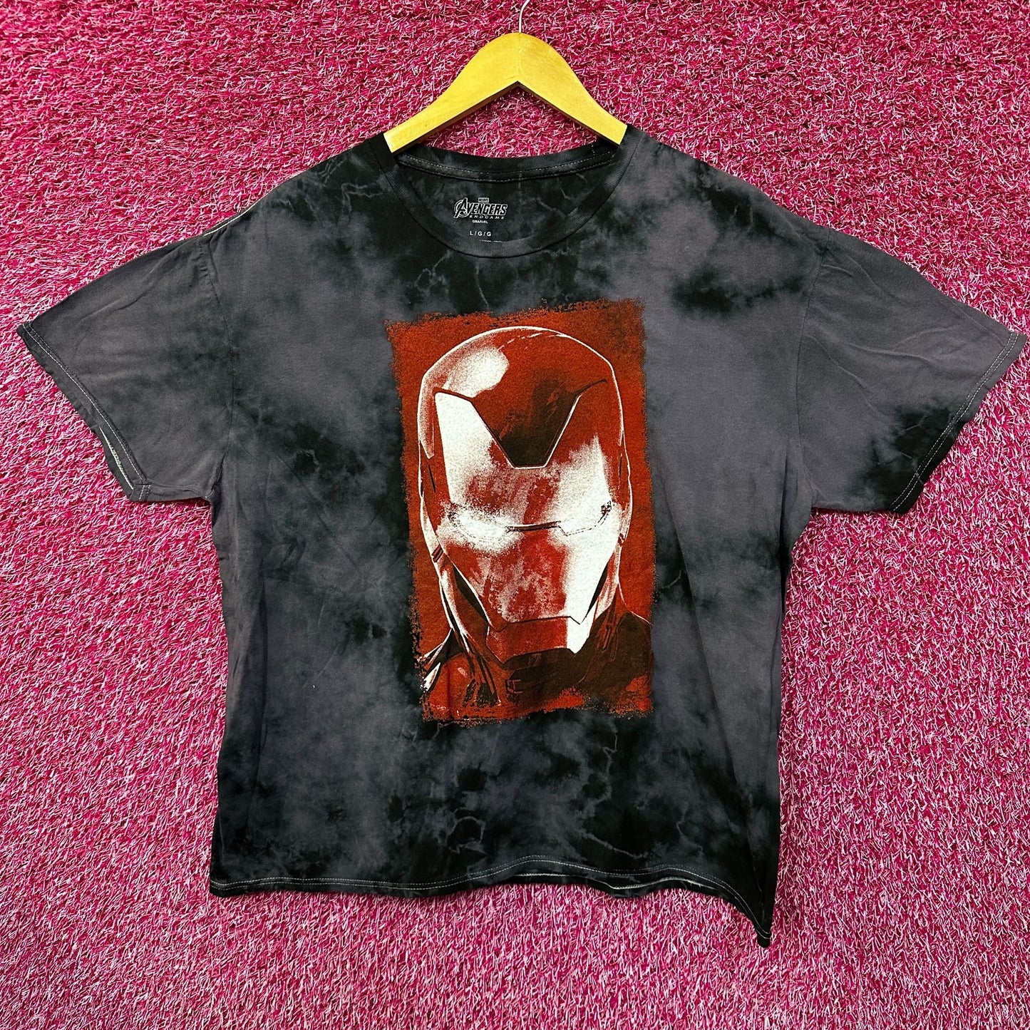 Ironman Avengers Endgame Oversized Disney Marvel Tie Dye L