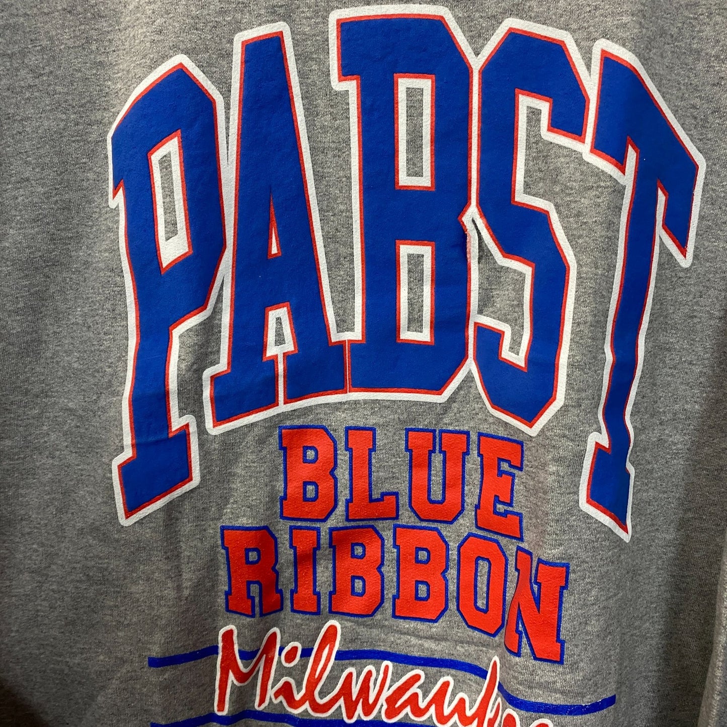 Pabst Blue Ribbon Milwauke Crewneck Sweatshirt Medium