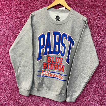 Pabst Blue Ribbon Milwauke Crewneck Sweatshirt Medium