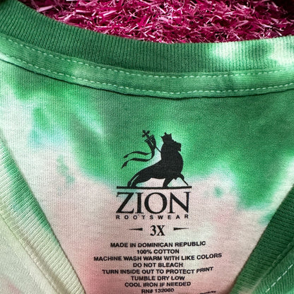 Bob Marley Reggae Retro Style Tie Dye tshirt size 3X