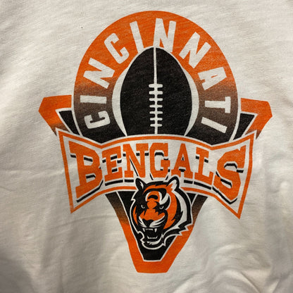 Junk Food Clothing Women's NFL Cincinnati Bengals Mock Neck Crop Tee XS
