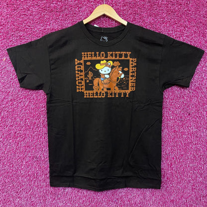 Sanrio Hello Kitty Desert Rodeo Howdy Partner Cute Graphic T-Shirt Medium