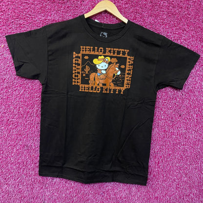 Sanrio Hello Kitty Desert Rodeo Howdy Partner Cute Graphic T-Shirt Medium