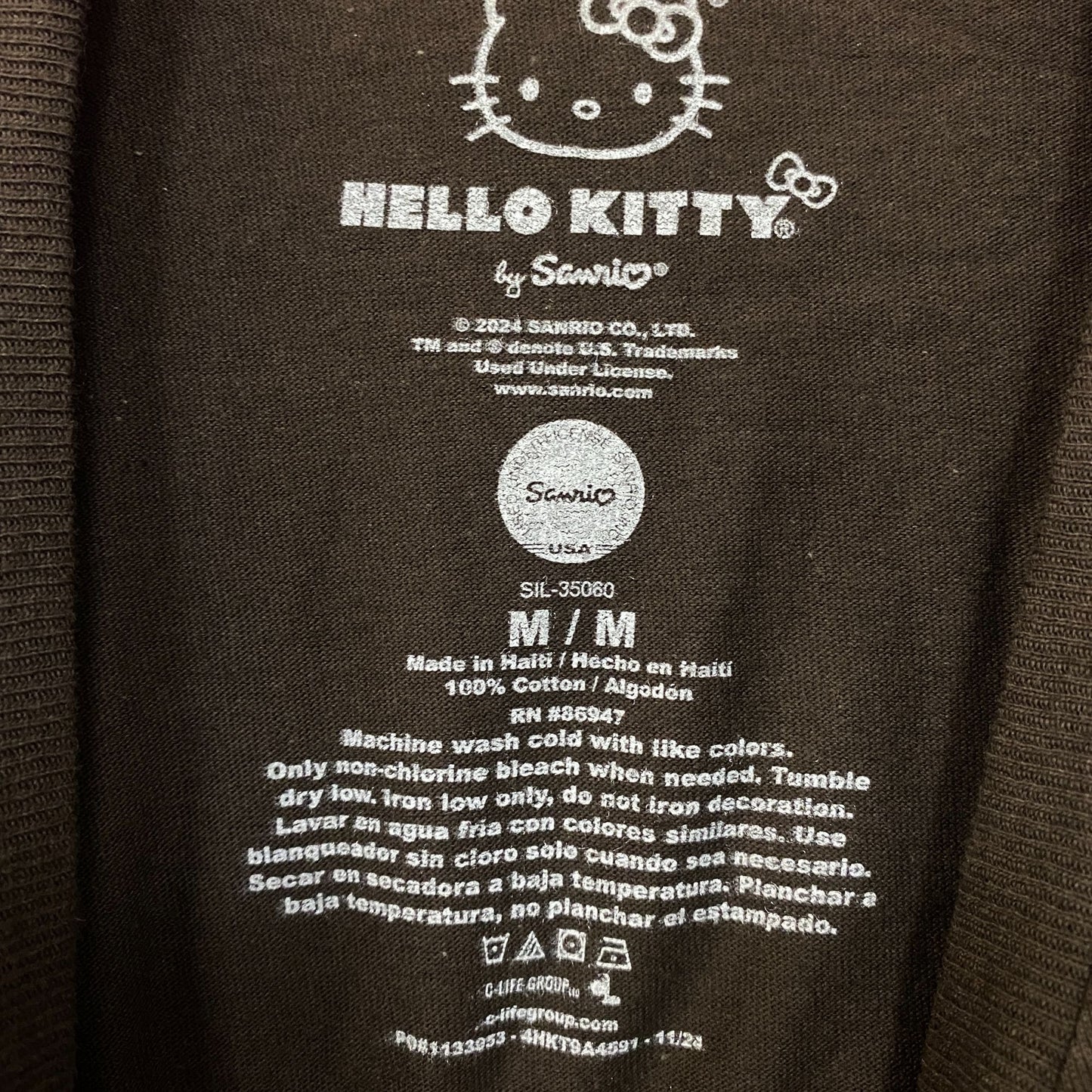 Sanrio Hello Kitty Desert Rodeo Howdy Partner Cute Graphic T-Shirt Medium