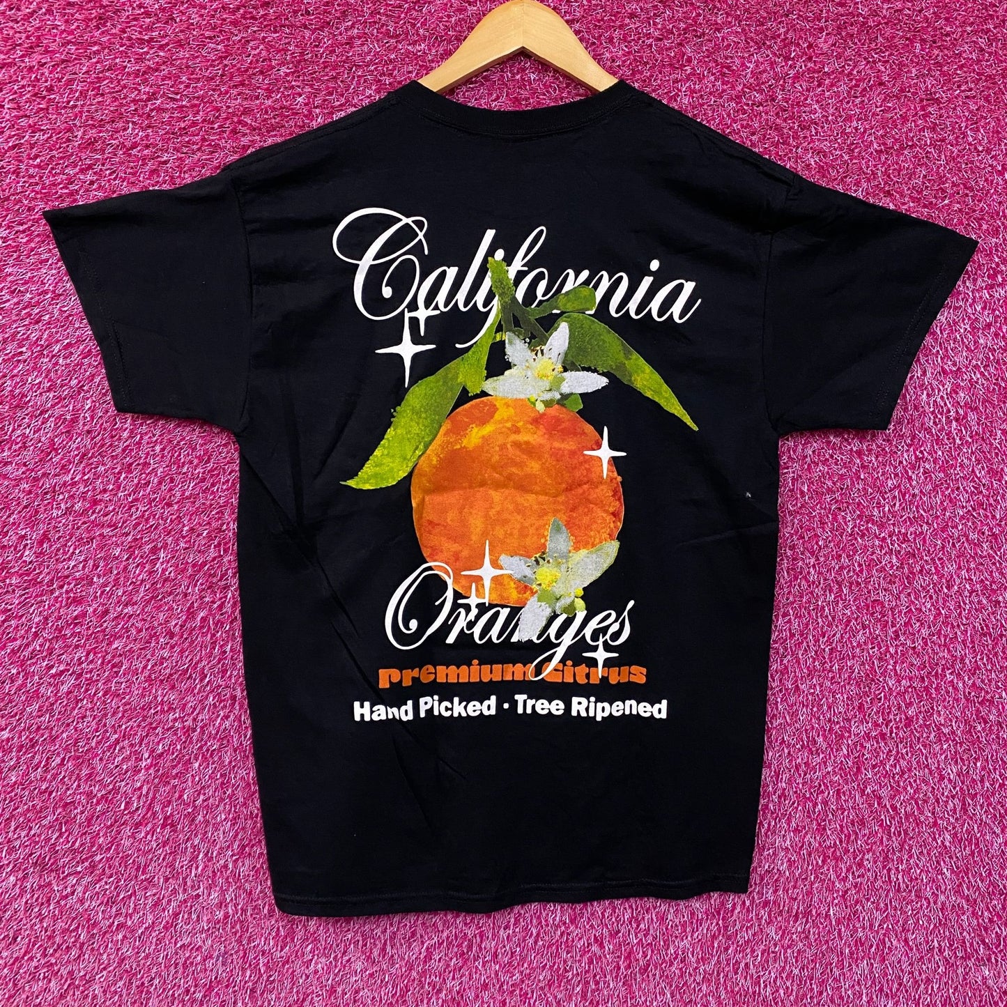 California Oranges Premium Citrus Hand Picked Tree Ripened T-Shirt Large