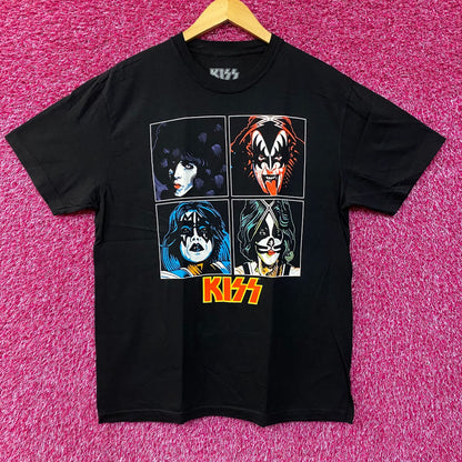 Kiss Unmasked Album Art T-Shirt Glam Rock T-Shirt Large