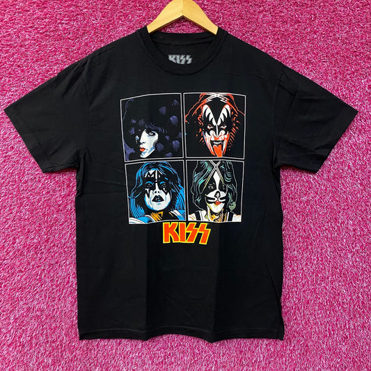 Kiss Unmasked Album Art T-Shirt Glam Rock T-Shirt Large