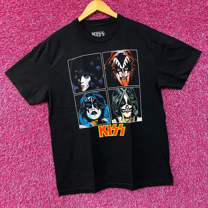 Kiss Unmasked Album Art T-Shirt Glam Rock T-Shirt Large