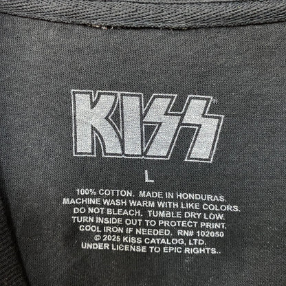 Kiss Unmasked Album Art T-Shirt Glam Rock T-Shirt Large