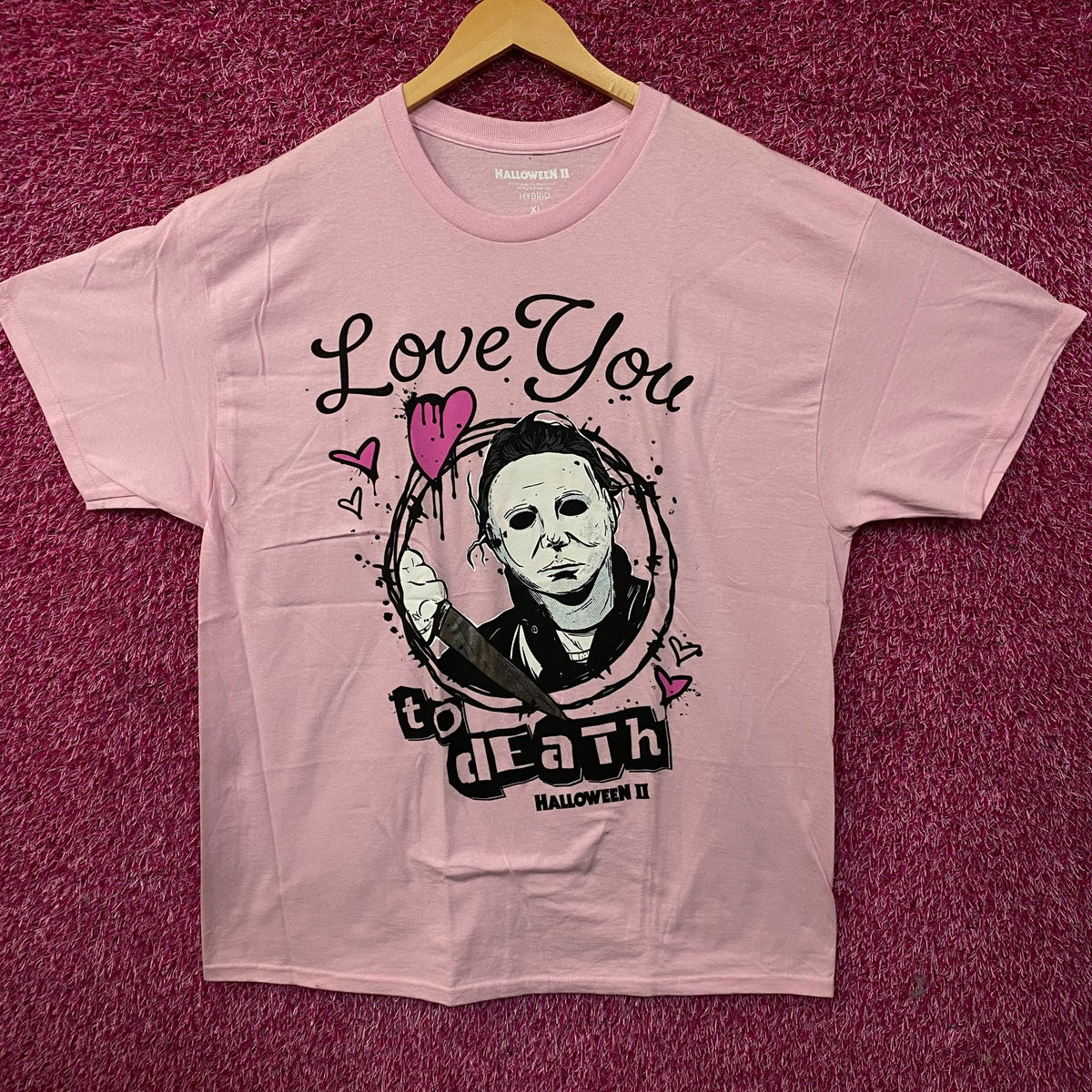"Love You to Death" Michael Myers Halloween II T-Shirt XL