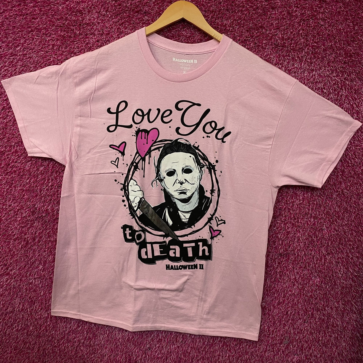 "Love You to Death" Michael Myers Halloween II T-Shirt XL