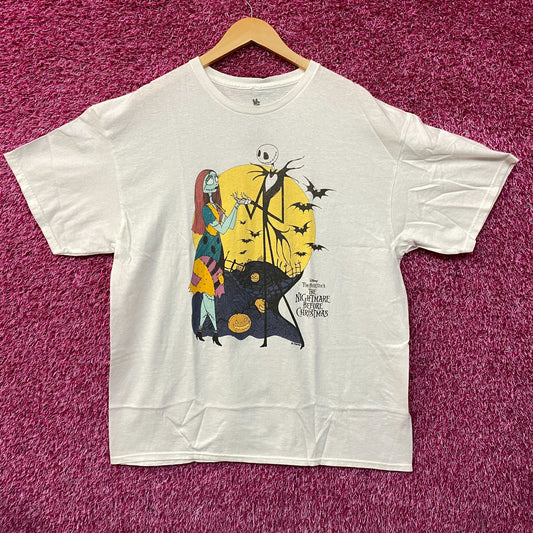 The Nightmare Before Christmas Jack and Sally T-Shirt Size Large