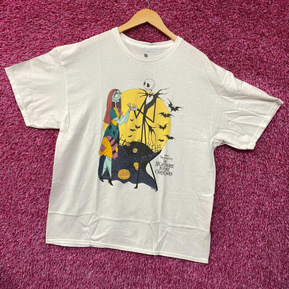 The Nightmare Before Christmas Jack and Sally T-Shirt Size Large
