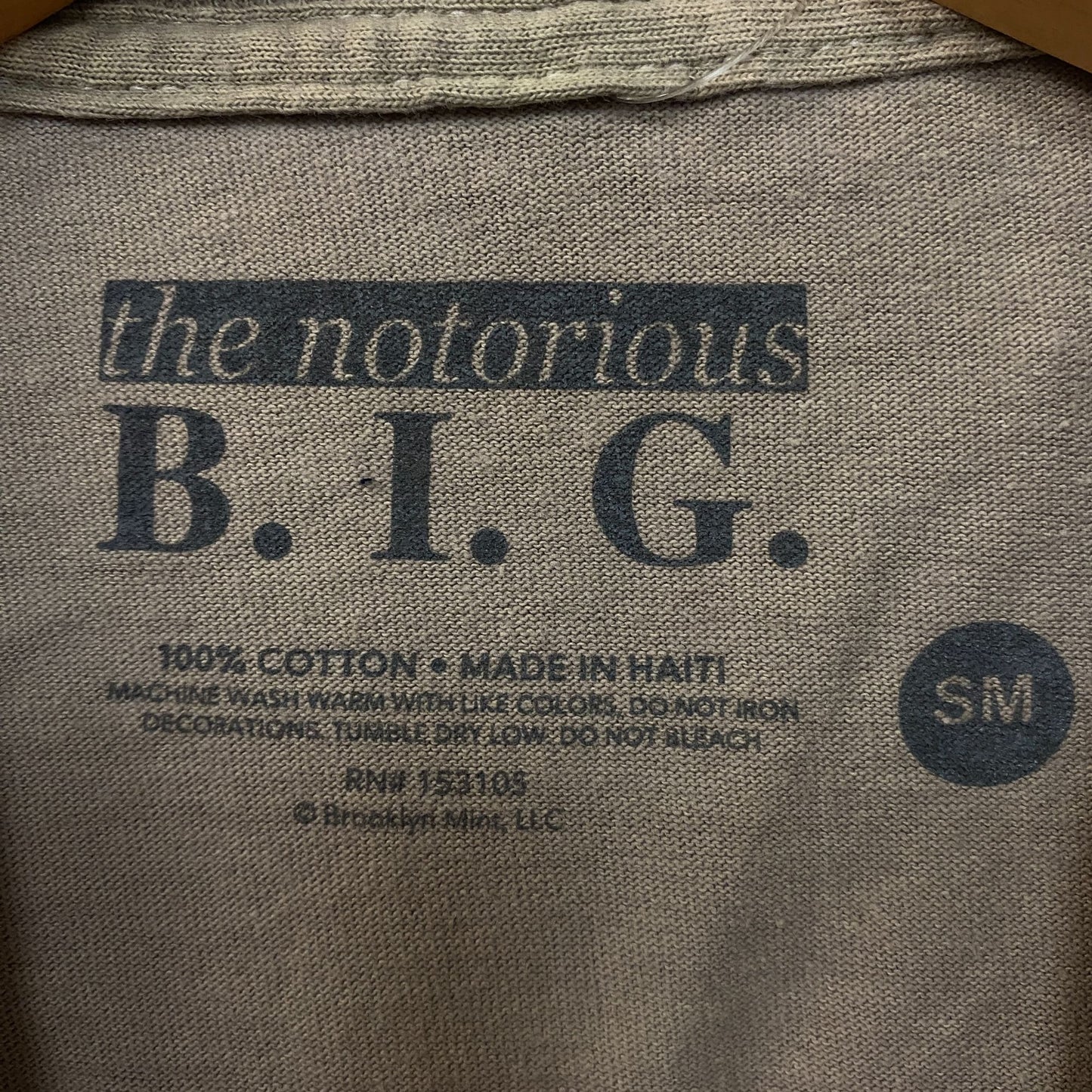The Notorious B.I.G. Biggie Smalls Graphic T-Shirt Small