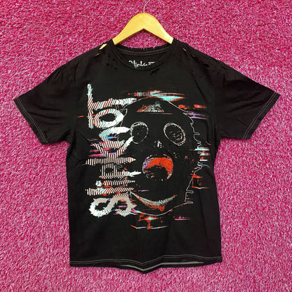 Slipknot Gas Mask Distressed Heavy Metal Band T-Shirt Medium