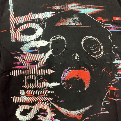 Slipknot Gas Mask Distressed Heavy Metal Band T-Shirt Medium