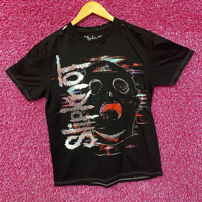 Slipknot Gas Mask Distressed Heavy Metal Band T-Shirt Medium