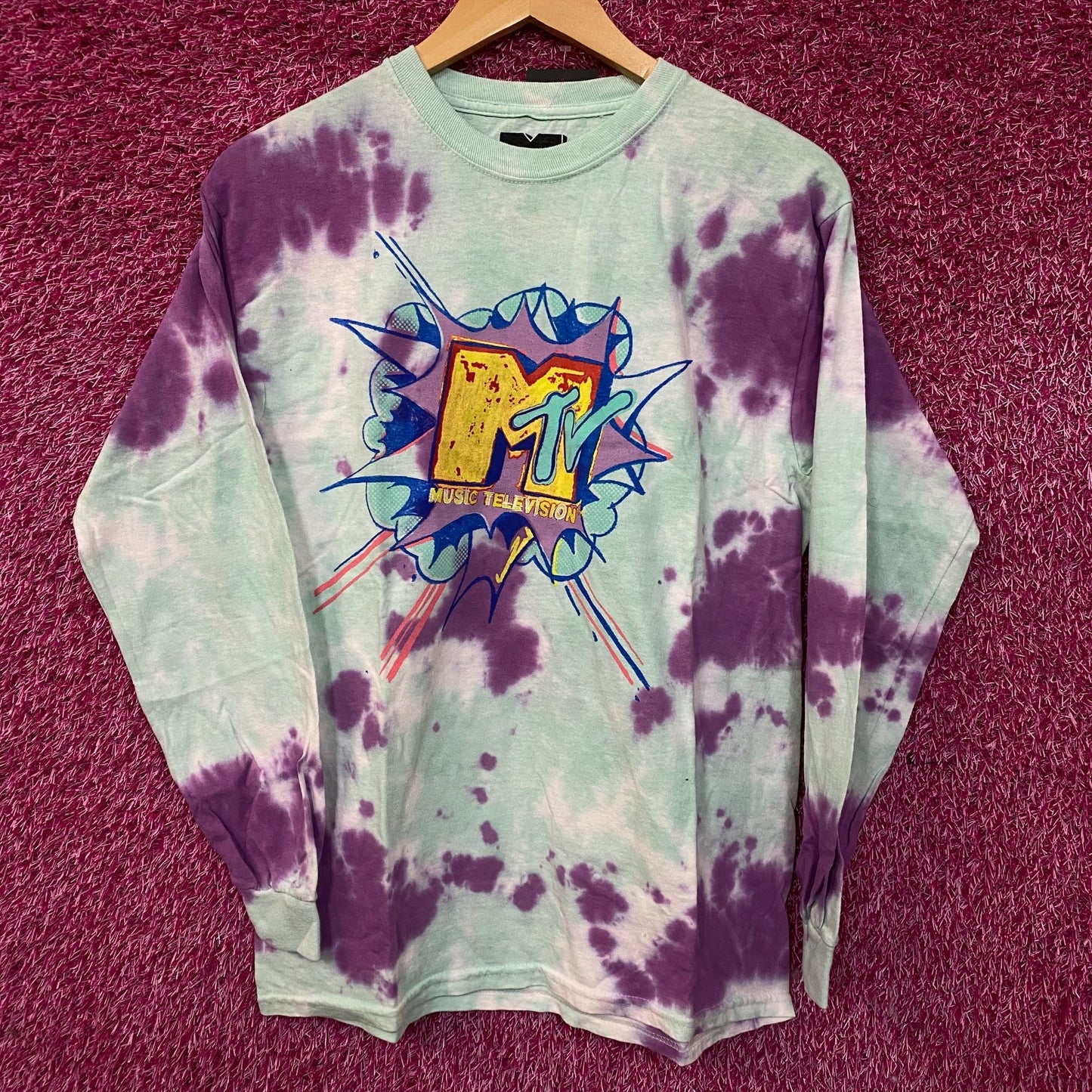 MTV Unplugged Tie-Dye Long Sleeve Tshirt size S/M