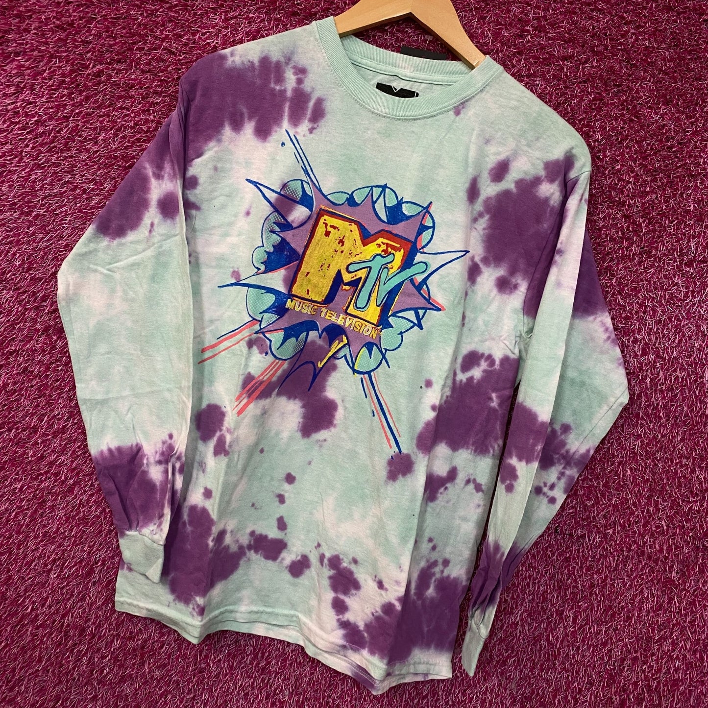 MTV Unplugged Tie-Dye Long Sleeve Tshirt size S/M