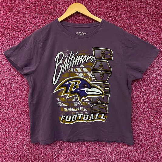 Junk Food Clothing Women's NFL Baltimore Ravens Brick Retro Tee XL