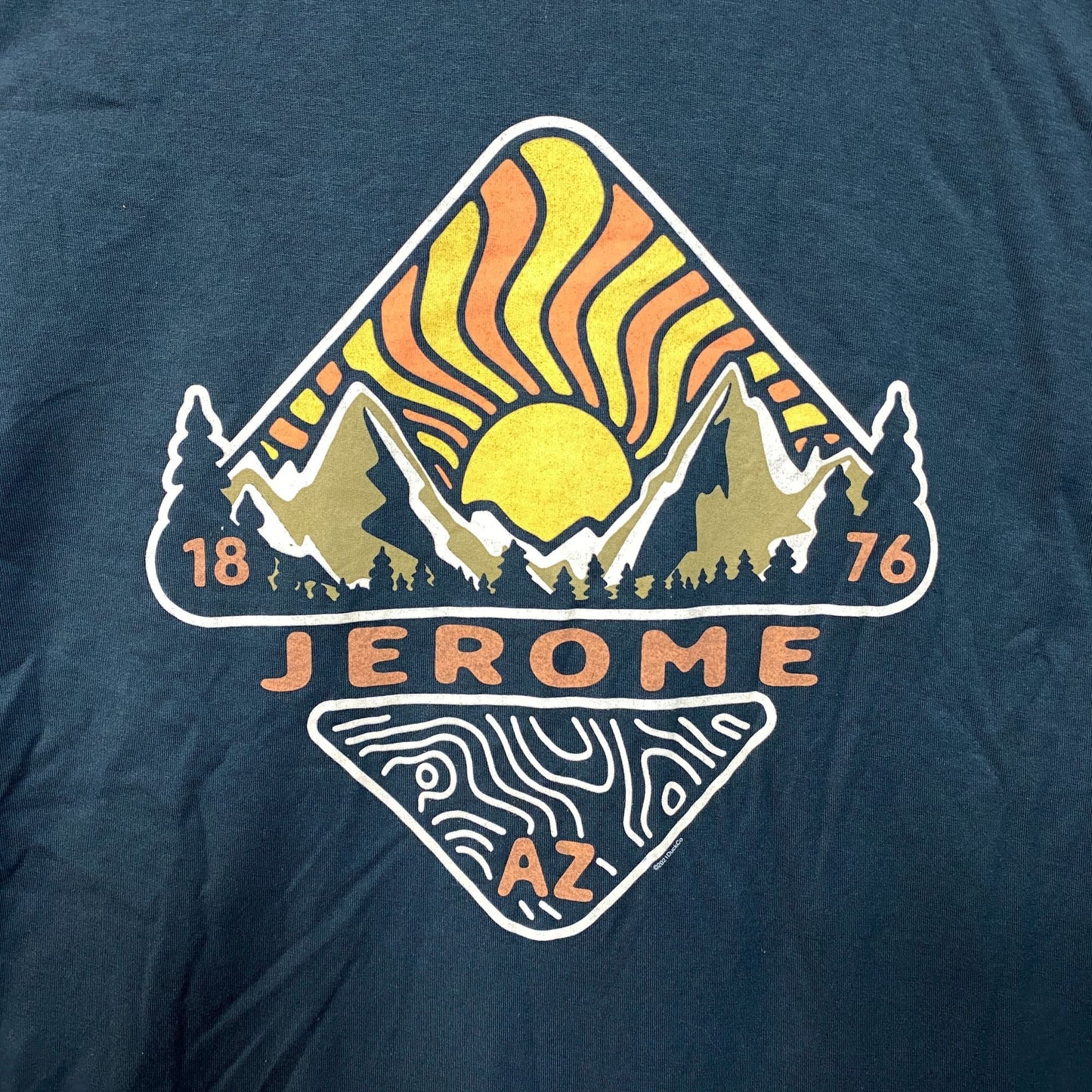 Jerome Arizona 1876 Cleopatra Hill Souvenir Promo T-Shirt L