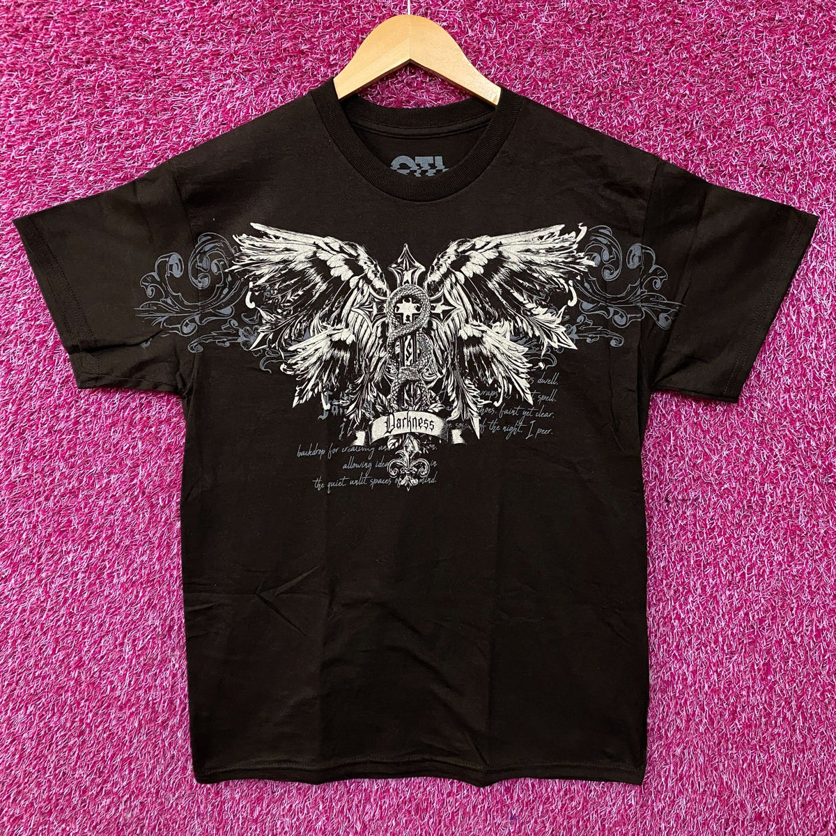 Y2K Style Cross and Snake Filigree Tshirt size Medium
