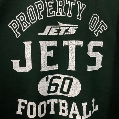 Junk Food Clothing New York Jets Property of Jets NFL Green Sweatshirt XL