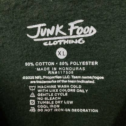 Junk Food Clothing New York Jets Property of Jets NFL Green Sweatshirt XL