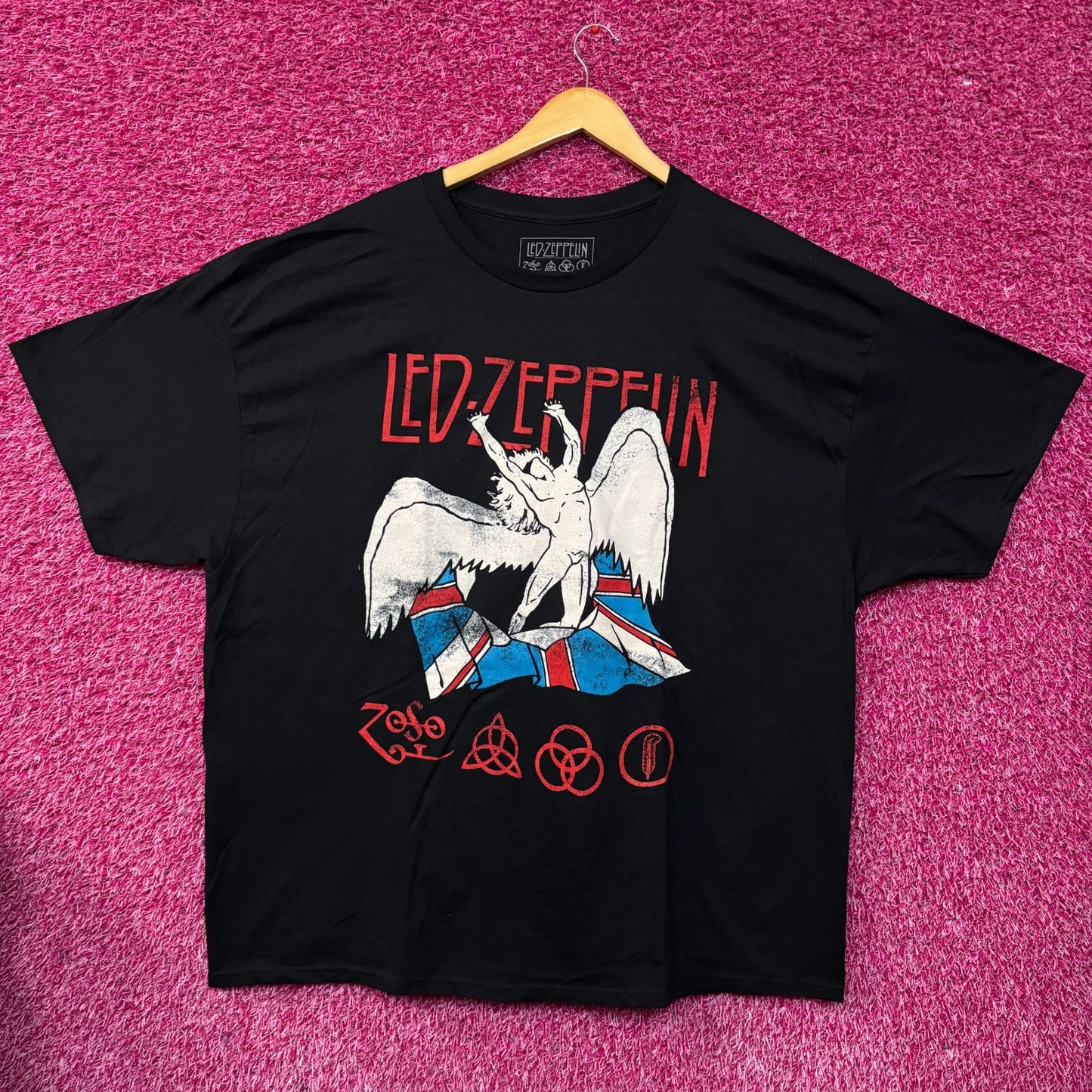 Led Zeppelin Icarus & Union Jack T-Shirt XXXL