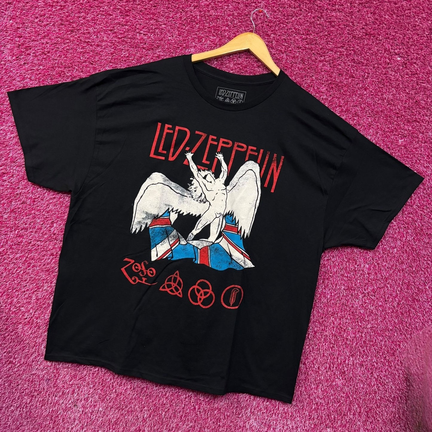 Led Zeppelin Icarus & Union Jack T-Shirt XXXL