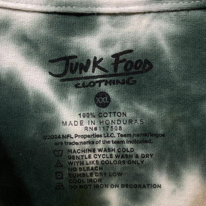 Junk Food Clothing NFL Green Bay Packers Football Tie Dye T-Shirt 2XL