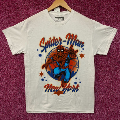 Marvel Spider-Man New York Retro Graphic T-Shirt Medium