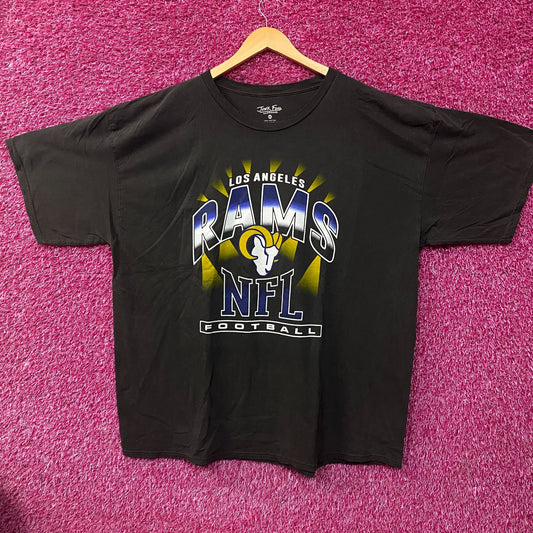 Junk Food Clothing Los Angeles Rams NFL Football Chrome Flea Market T-Shirt 2XL