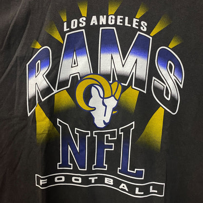 Junk Food Clothing Los Angeles Rams NFL Football Chrome Flea Market T-Shirt 2XL
