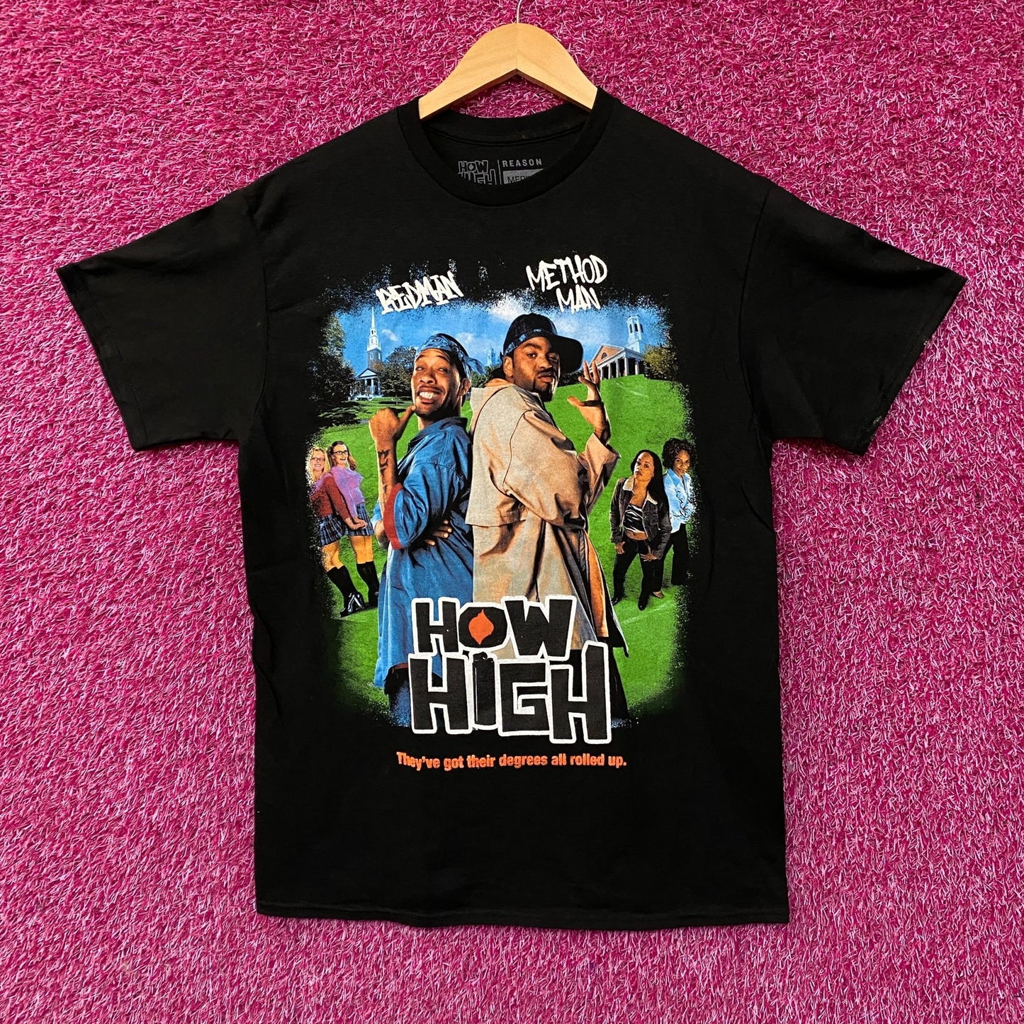 Reason Clothing "How High" Movie Poster T-Shirt Medium