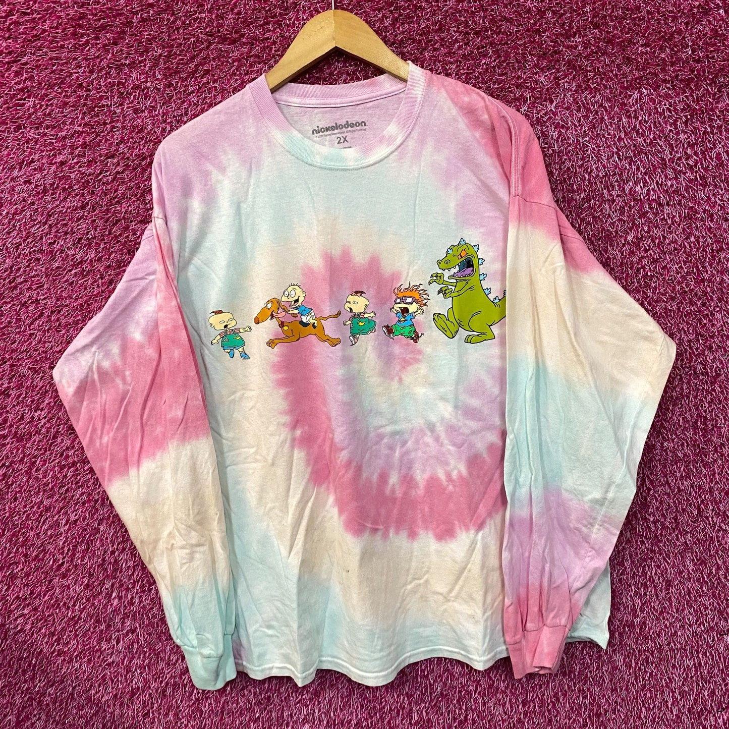 Nickelodeon Rugrats Long Sleeve Tie Dye T-Shirt 2XL