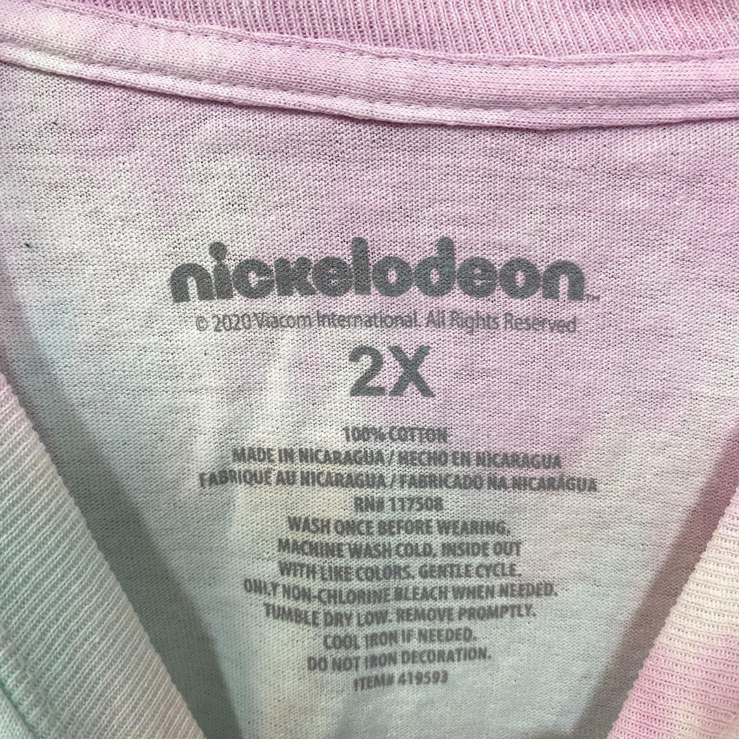 Nickelodeon Rugrats Long Sleeve Tie Dye T-Shirt 2XL