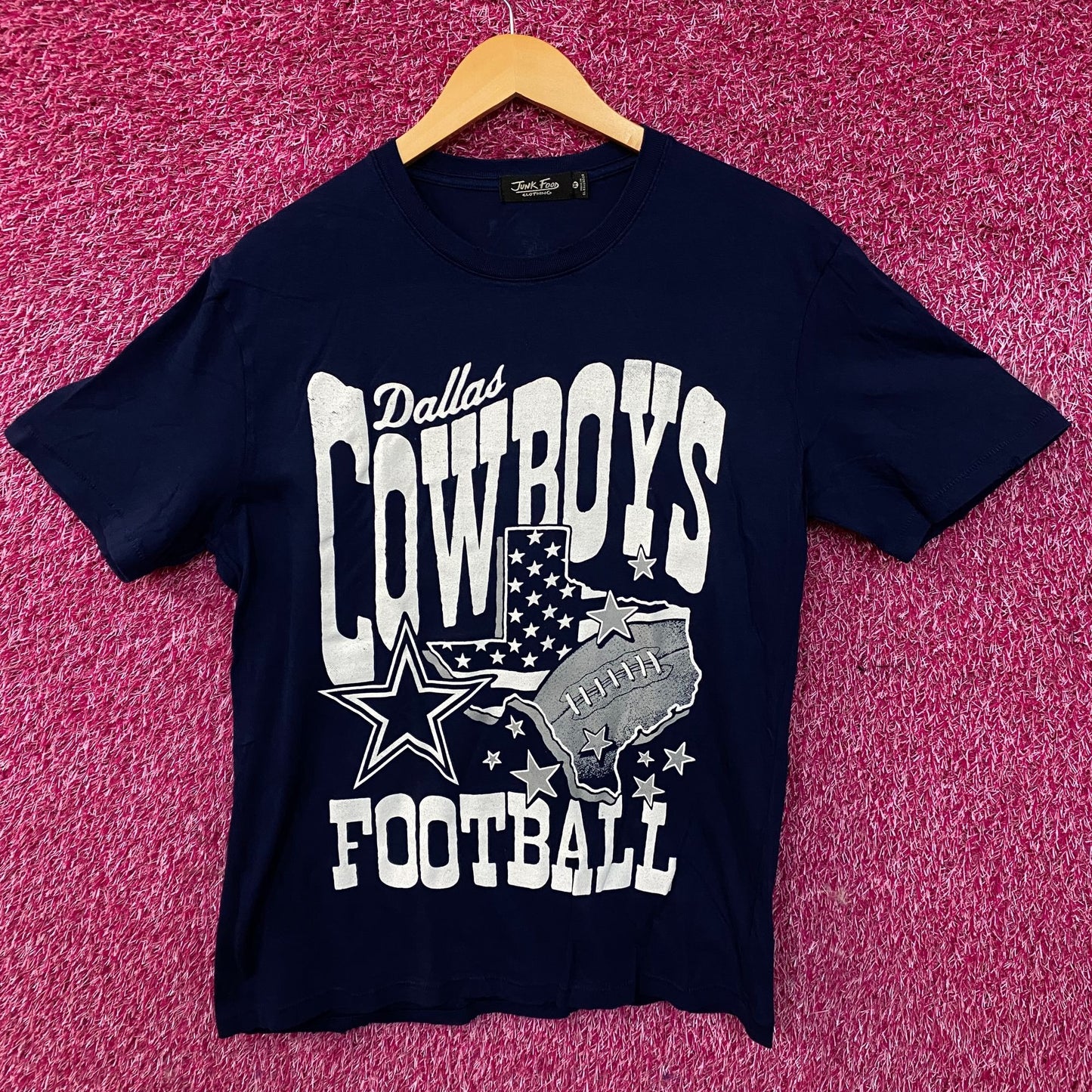 Junk Food Clothing Dallas Cowboys Checkdown Flea Market Tee Medium