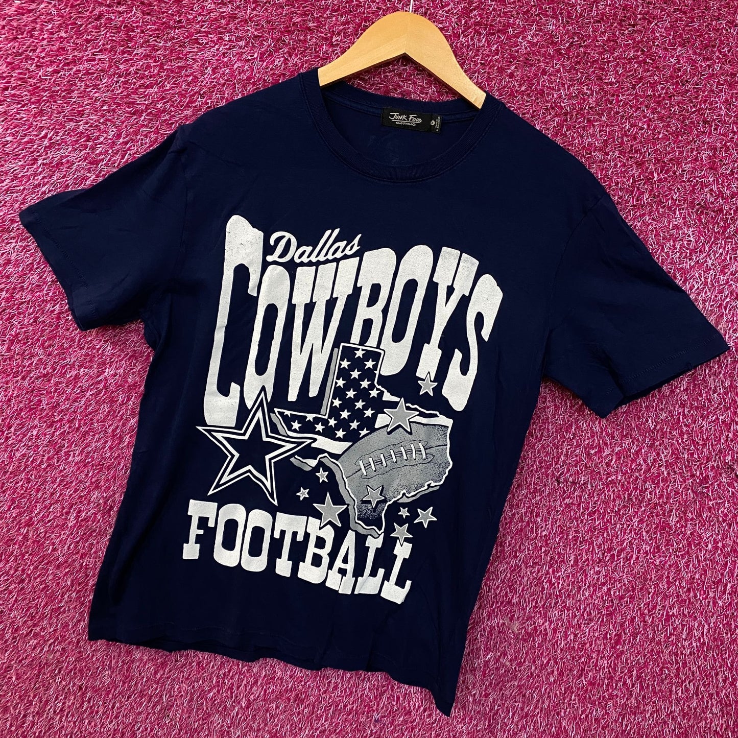 Junk Food Clothing Dallas Cowboys Checkdown Flea Market Tee Medium