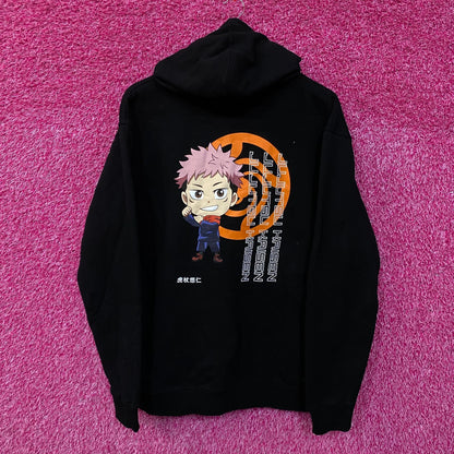 Ju-Ju-Tsu Kaisen Chibi Style Yuji Itadori Anime Hoodie XL