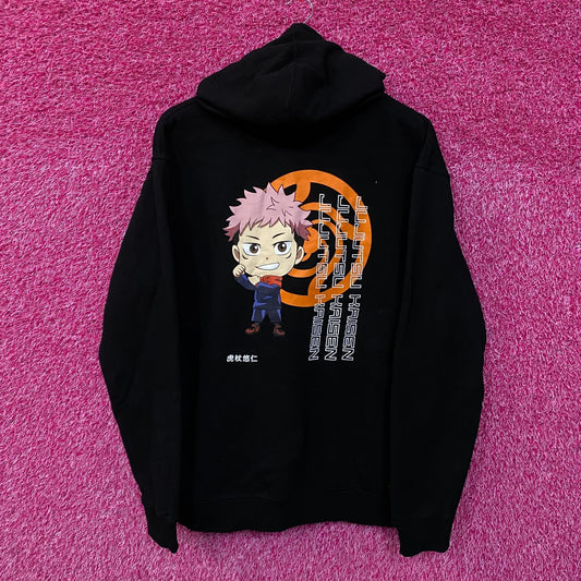 Ju-Ju-Tsu Kaisen Chibi Style Yuji Itadori Anime Hoodie XL