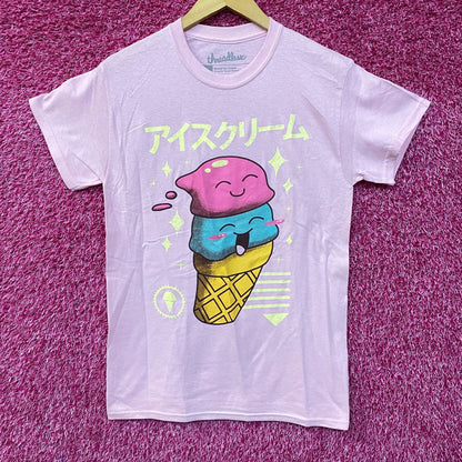 Kawaii Ice cream Graphic Design T-Shirt Small